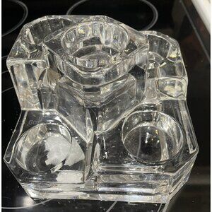 Partylite Crystal Castle Tealight Holder P7170 Limited Edition